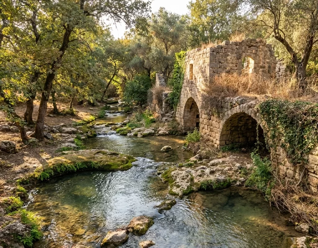 נחל צלמון — טחנות ומים כל השנה