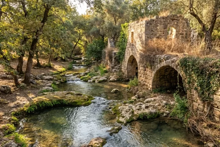 נחל צלמון — טחנות ומים כל השנה